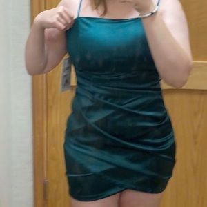 green homecoming dress